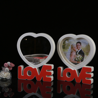 Miroir de maquillage magique à LED avec USB, pour la saint-valentin, cadre Photo personnalisé, bricolage, cadeau Promotion