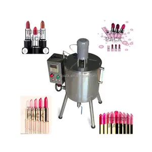 Mini Diy Home Use Semi automatic cosmetic liquid cream Candle heating mixing lipstick Wax melting filling machine