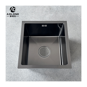 Évier de cuisine noir fait à la main de haute qualité en acier inoxydable 304 matériau anti-rayures pour un usage domestique fabriqué au Vietnam - Product Image 3