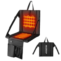 Siège de stade chauffant pliable et portable, imperméable et rembourré, pour le camping en plein air