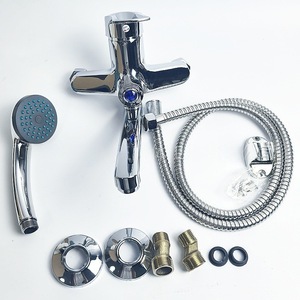 Ensemble de robinetterie de douche et bain moderne en laiton 13cm 20cm avec pommeau de douche pluie, cartouche céramique, installation encastrée - Product Image 2