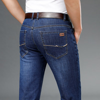 Jean extensible personnalisé Rock Revival pour hommes, culotte de cloche, coupe bootvée, noir maigre, respirant, denim, vêtements décontractés, pantalon relais