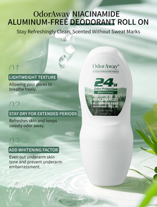 <span class=keywords><strong>Déodorant</strong></span> naturel en stick anti-transpirant frais à la niacinamide sans aluminium <span class=keywords><strong>Déodorant</strong></span> roll-on anti-odeurs et anti-transpiration - Product Image 3