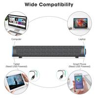 Reproductor de música inalámbrico 4D BOX Bar Estéreo Gran potencia de sonido Bajo Portátil BT Barra de sonido Altavoz de TV para sistema de cine en casa