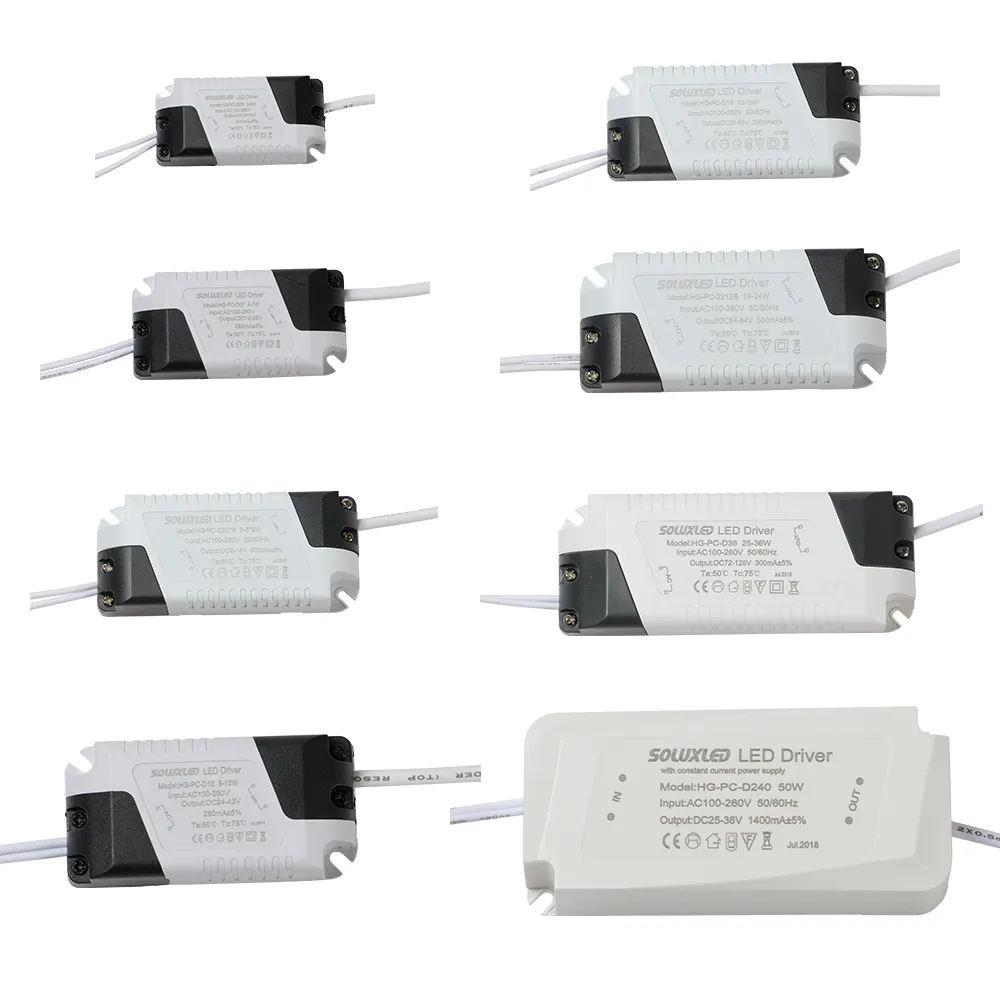 3W 7W 12W 18W 24W 36W 280ma 300mA 580ma 600ma Led Driver Voor Panel licht