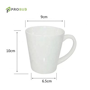 <span class=keywords><strong>Taza</strong></span> de Café Cónica de 12oz <span class=keywords><strong>para</strong></span> Sublimación, Diseño de Dibujos Animados, Personalizable, Blanca, de Cerámica, <span class=keywords><strong>para</strong></span> Sublimación, Venta al Por Mayor - Product Image 4