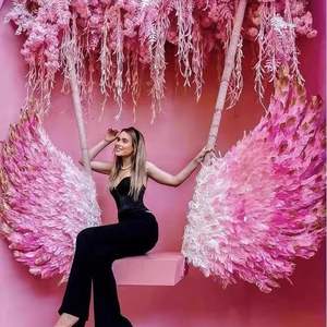 Ali di Piume per Decorazioni Festa, Ali d'Angelo Rosa per Foto e Sfondi - Product Image 2