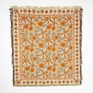 Tùy Chỉnh Jacquard Dệt Tấm Thảm Ném Chăn Tái Chế Bông Dã Ngoại Thảm Boho Bãi Biển Chăn - Product Image 1