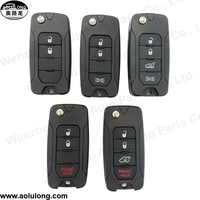 Coque de clé de voiture à distance à 3+1 boutons pour Chrysler 200 300 Aspen Dodge Avenger Jeep Clés de véhicule
