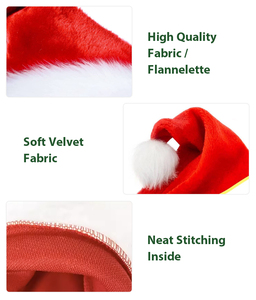 Mũ Giáng Sinh có đèn LED chất lượng cao năm <span class=keywords><strong>2025</strong></span>, kiểu dáng nhà máy, dành cho trẻ em và người lớn, trang trí Giáng Sinh - Product Image 5