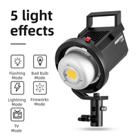 Belirsiz FL80 80W 5600K LED Video ışığı sürümü 2 gün ışığı dengeli CRI96 TLCI 95 + 5 önceden programlanmış aydınlatma etkisi Bowens dağı