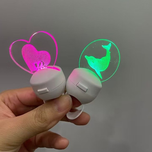Flashing Plastic Rings With Customized Logo and Design for Birthday Bachelor Parties Weddings Raves Concert LED Glow Rings