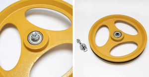 Polea tensora del regulador de velocidad del ascensor XS3 de 260 mm, dispositivo tensor para sistemas de elevación <span class=keywords><strong>KONE</strong></span> y TKE - Product Image 4