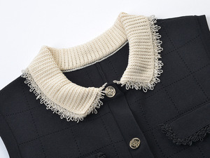 Primavera e autunno abito <span class=keywords><strong>nero</strong></span> da donna girocollo <span class=keywords><strong>in</strong></span> <span class=keywords><strong>maglia</strong></span> senza maniche Slim compleanno sera Cocktail Party abiti lunghi - Product Image 3