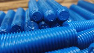 Xylan 1070 1424 lớp phủ tráng thép <span class=keywords><strong>ASTM</strong></span> A193 B7 B8 b8m A194 2h ốc vít lục giác ốc vít bu lông đai ốc Stud - Product Image 5