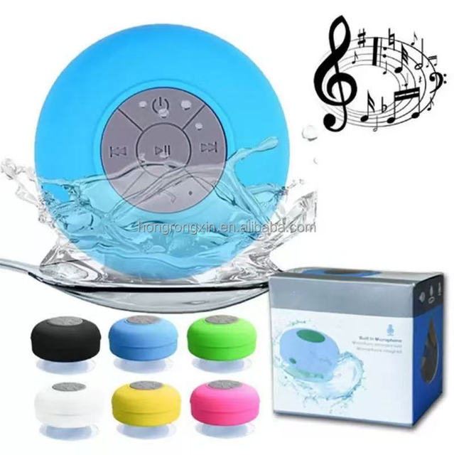 Factory High Quality Shower Wireless Bt Speaker Round Outdoor Floating Waterproof Wireless USB Mini Smart Speakers With Sucker