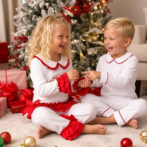 Set Pigiama Natalizio per Bambini 2026, Completo PJ con Decorazioni, Pigiami Coordinati per Famiglia, per Ragazzi - Product Image 1