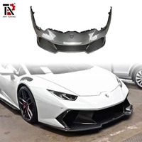 Pare-chocs avant en fibre de carbone style V pour Lamborghini Huracan LP580 LP610, disponible en carbone intégral et semi-carbone