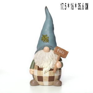 Gnomo in Resina per la Festa del Raccolto Autunnale, Tomte Svedese Fatto a Mano in Stile Scandinavo Nordico, <span class=keywords><strong>Nisse</strong></span> da Tavolo o Regalo - Product Image 5
