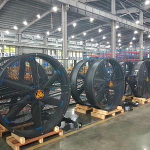 Industrial Low Noise 2m 8ft Blade Diameter Free <b>Standing</b> HVLS Commercial Ventilation Fan Touch <b>Control</b> Aluminum Alloy Motor IP55 - Product Image 4