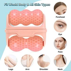 อุปกรณ์นวดหน้าด้วยน้ำแข็งแบบมือจับเดียว สำหรับฟื้นฟูผิวหน้า ใช้บีบน้ำแข็งเย็นที่บ้าน พกพาสะดวก ช่วยดูแลและยกกระชับผิว - Product Image 3