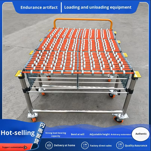 Unpowered Skate Wheel Telescopische Zwaartekracht Skate Wheel Transportband Met Eenvoudige Bediening Om Te Lossen - Product Image 5