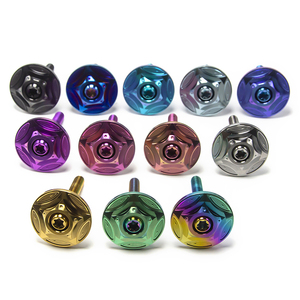 แฮนด์จับไทเทเนียมอัลลอย CNC สำหรับ NMAX/PCX/FOSA GM/<span class=keywords><strong>XMAX</strong></span> รุ่นพิเศษ พร้อมสกรูเกรด 5 ฝาครอบแฮนด์มอเตอร์ไซค์ - Product Image 6