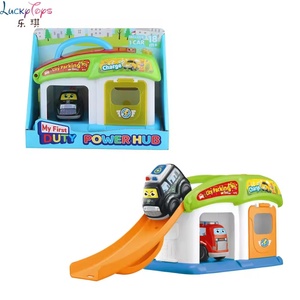 <strong>My</strong> <strong>First</strong> Duty Squad Portable City Track Set with Freewheel Cars Easy Push and Go Toy for Toddlers <strong>on</strong> the Go Travel Play - Product Image 4