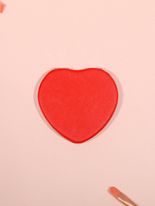 Wholesale Custom Logo Saffiano Red Faux Leather Heart Pocket <b>Mirror</b> Folding Double Sided HD Glass Vanity <b>Compact</b> <b>Mirror</b> Supply - Product Image 2