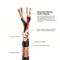Câble blindé RVVSP RVSP, fil torsadé, maille de cuivre, câble flexible 300V 750V, 2, 3, 4, 6, 8, 10 conducteurs, pour radio, anti-parasitage