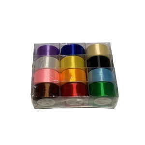 Mixed Color Silk Gift Ribbons 5Cm X 22.5M 12Pcs Assorted Colors For Decoration - Product Image 2