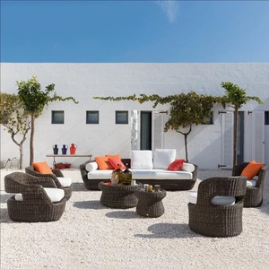 Ensemble <span class=keywords><strong>de</strong></span> canapé d'extérieur en rotin moderne <span class=keywords><strong>de</strong></span> Guangzhou, cadre en alliage d'<span class=keywords><strong>aluminium</strong></span>, imperméable, durable, utilisation en hôtel, parc, <span class=keywords><strong>salon</strong></span> <span class=keywords><strong>de</strong></span> <span class=keywords><strong>jardin</strong></span> 4 places - Product Image 4