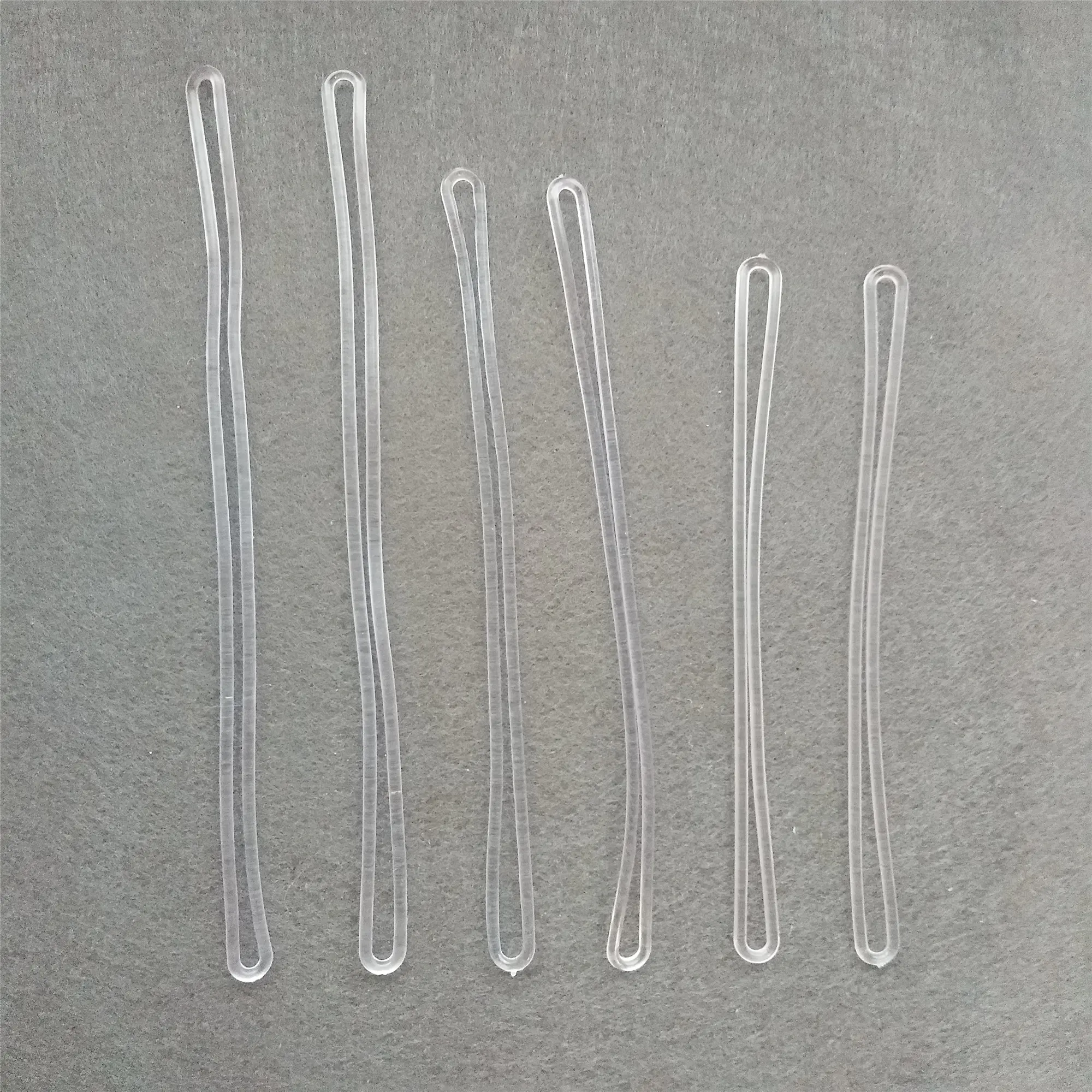Custom Clear Plastic Transparante Hang Tag String Pvc Bagagelabel Lus Riem