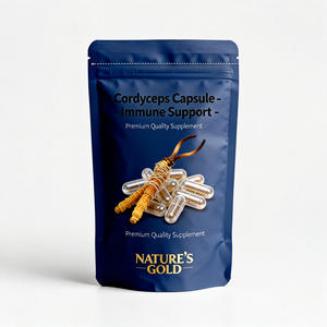 Cápsulas de <span class=keywords><strong>Cordyceps</strong></span> Extrato de <span class=keywords><strong>Cordyceps</strong></span> de Alta Pureza Formulações Personalizadas Fabricação de Marca Privada OEM COA Certificado Orgânico ISO - Product Image 2