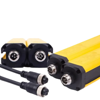 Capteur de rideau lumineux de sécurité M12 Plug and Play à câblage rapide, barrière optique infrarouge pour systèmes de sécurité des machines