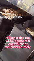 Machine d'emballage VFFS à 4 fonctions avec peseuse pour snacks soufflés, chips de pommes de terre, chips de fromage, chips de banane, chips croustillantes et crackers
