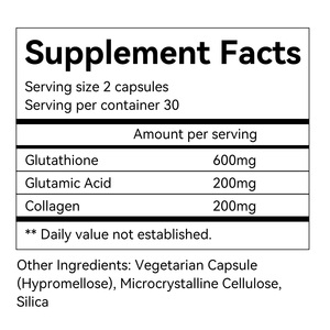 Cápsulas de L-Glutatión Liposomal Blanqueadoras al Mejor Precio, 30000mg, Vitaminas de Colágeno para la Piel, Cápsulas de Glutatión para Adultos - Product Image 3