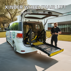 Ming AO çelik tekerlekli sandalye platformlu asansör araçlar için engelli otobüs tekerlekli sandalye için çift silindirli hidrolik asansör - Product Image 5