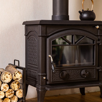Poêle à bois en fonte, poêles à bois anciens, chauffage au bois, foyer