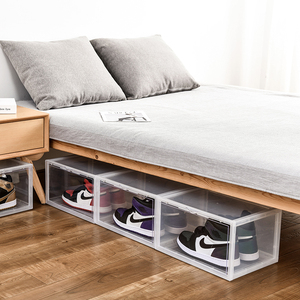 High Quality Household Transparent Custom Logo Stackable Sneaker Drop Front <strong>Acrylic</strong> Shoes Box Plastic <strong>Storage</strong> <strong>Container</strong> - Product Image 2