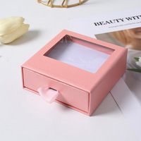 Kunden spezifisches Logo Luxus bunte Pappe Armband Ring Ohr stecker Halskette Geschenk papier Schiebe schublade Verpackung Schmucks cha tullen
