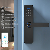YiTechE Tuya TT цифровой отпечаток пальца Wi-Fi деревянная дверь для спальни Умный Замок 5050 врезные замки для внутренней комнаты деревянные двери