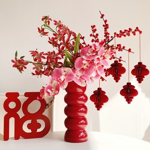 Branche artificielle de baies de houx rouges Muyu Chronicles, décoration porte-bonheur pour la maison, les mariages et les fêtes - Product Image 3