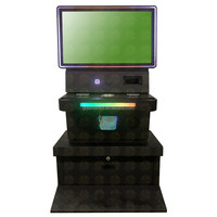 Mesin Game Arcade Vertikal 27'' Custom Terlaris dengan Tombol Tekan, Akseptor, Papan Fusion 5, dan Mesin Game Skill Berbahan Kayu