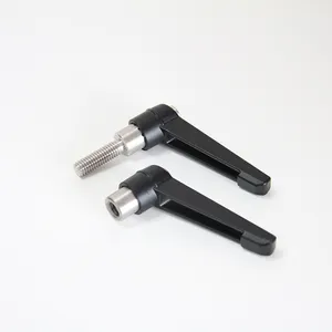 Stainless Steel Nut Metal Machine Clamping Adjustable Handle Lever For Tool Lever Locking Handle 3/8 Clamp Lever