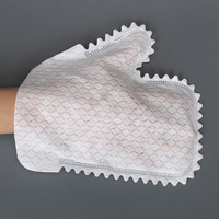 Gants de toilettage jetables non tissés pour animaux de compagnie, lingettes de nettoyage pour chiens et chats
