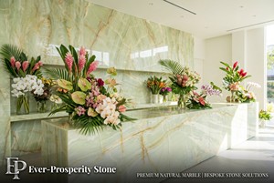 Lastre di Marmo Verde Smeraldo Ever-Prosperity Stone, Grandi Lastre Lucidate Impermeabili e Durevoli per Ville Moderne e Progetti Commerciali - Product Image 4