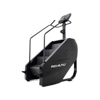 Appareil de cardio-training professionnel électrique pour salle de sport, simulateur d'escalade réglable, antidérapant et durable, pour entraînement en studio