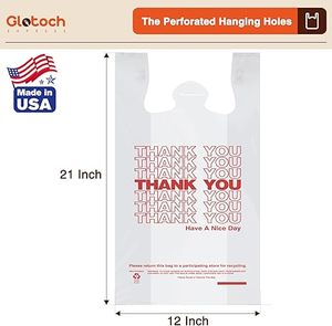 Bolsa de Camiseta de HDPE Color Verde con Impresión Offset Reciclable, Precio de Fábrica para Supermercados y Comercios Minoristas - Product Image 3