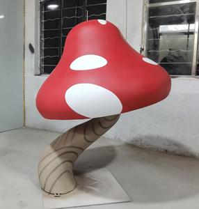 Sculpture de <span class=keywords><strong>champignon</strong></span> de dessin animé en fibre de verre pour extérieur, décoration de statue, fabrication directe d'usine - Product Image 5